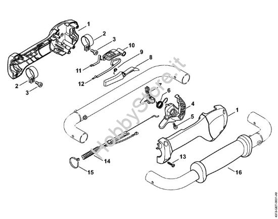 Impugnatura di comando BT 131 BT 131 brand Stihl